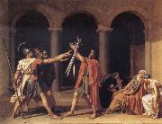 Jacques-Louis  David The Oath of the Horatii oil painting on canvas
